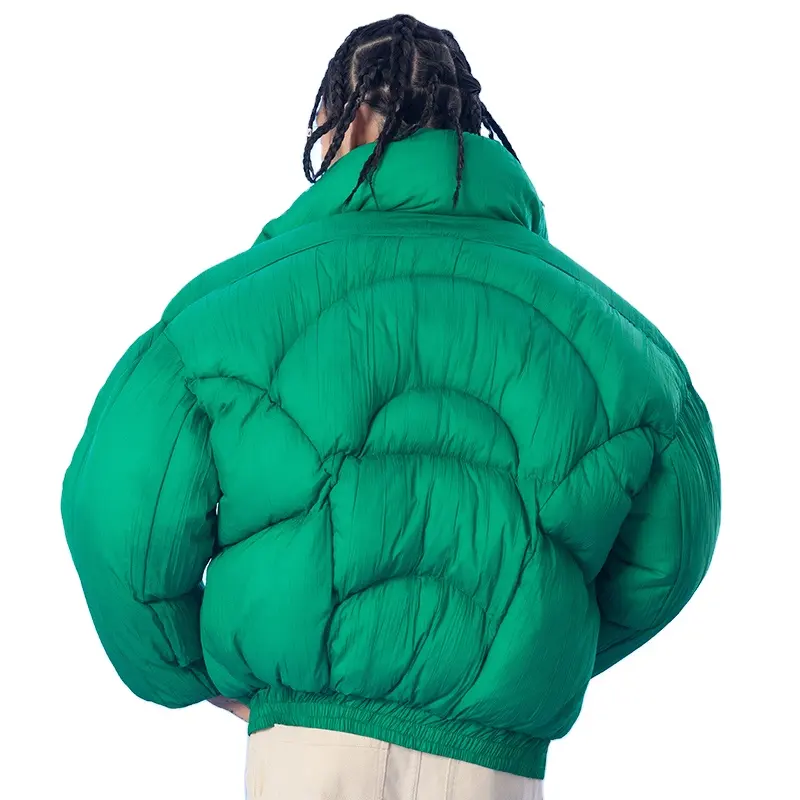 Herrenmode Winter Plus Size Gepolsterte Bubble Parkas Jacke OEM Custom Hip Hop Warme Puffer Mäntel
