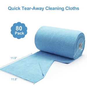 Greenfound Nettoyage Lavable Réutilisable Personnalisé 25 30 40 50 60 75 <span class=keywords><strong>80PK</strong></span> Serviettes Détachables Rouleau de Chiffon de Nettoyage en Microfibre 30*30cm - Product Image 2