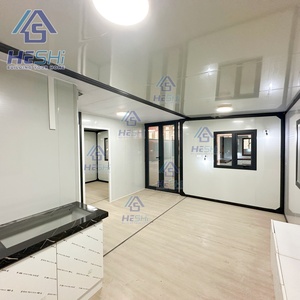 Casa Contenedor Prefabricada Expandible de 40/20 Pies, Independiente de la Red, con 1, 2, 3, 4 o 5 Dormitorios, Plegable, Móvil, Tipo Cabaña - Product Image 4