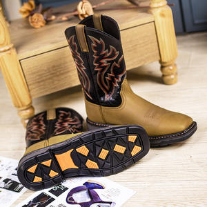 Botas Vaqueras Goodyear <span class=keywords><strong>para</strong></span> <span class=keywords><strong>Hombre</strong></span>, Hechas a Medida en Fábrica, de Cuero Vacuno de Primera Calidad, Diseño Mexicano y Estadounidense - Product Image 6