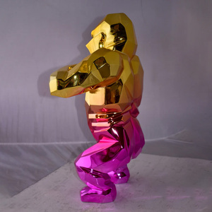 Estatua King <span class=keywords><strong>Kong</strong></span> de resina de color púrpura o personalizado textil moderno-Arte y coleccionable - Product Image 3
