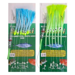 Sneda Led Glow Octopus <span class=keywords><strong>Rig</strong></span> 2/0 Haken Aas Vissenset Cr425 Batterij Zout Water Klaar Voor Makreel/Cutlassfish Karper/Bass Target - Product Image 2