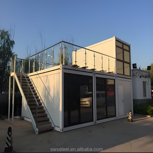 X-Type 20ft contenitore pieghevole casa ufficio Villa magazzino con modulo prefabbricato cina case Container di lusso pieghevole - Product Image 1