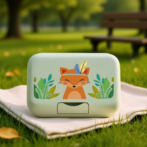 KozioL Lunchbox Fuchs Harry Contenant pour repas pour enfants avec motif renard, stockage alimentaire écologique pour l'école ou les voyages - Product Image 3