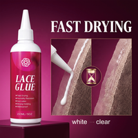 Adhésif pour perruques à dentelle, sans latex, tenue forte, résistant à la transpiration et à l'eau, invisible, avec logo personnalisé, 38ml 60ml 150ml