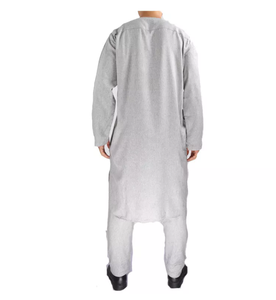 Arabe à manches longues <span class=keywords><strong>2</strong></span> pièces Abaya Robe hommes caftan pakistanais musulman arabie saoudite <span class=keywords><strong>Djellaba</strong></span> vêtements islamiques Robe de prière Afghanistan - Product Image 5