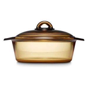 Casserole en verre de 2,5 L avec deux poignées pour la cuisson au four, accessoires de cuisine, marmite à soupe, ustensile de cuisson, en stock fabricant - Product Image 1