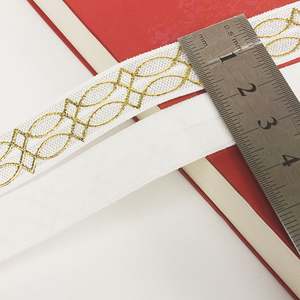 Wholesale Custom Logo Printed Nylon Spandex <b>Elastic</b> Band Fashion Gilding Garment <b>Elastic</b> Strap - Product Image 6