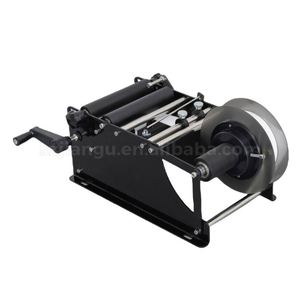 Manual Round Bottle Label Dispenser Machine Packaging Machine Beer Cans Wine Glue Sticker Labeling Machine - Product Image 2