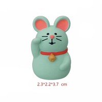 Figurines en résine de cheval Daruma Maneki Neko, faites à la main, peintes à la main, porte-bonheur du zodiaque, décoration de la maison, cadeau du nouvel an, pyramide