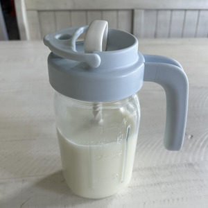 Jarra de Vidrio de Boca Ancha con Tapa para Almacenar Leche Materna y Mezclar Fórmula para Bebés de 0 a 12 Meses, Accionamiento Manual - Product Image 2
