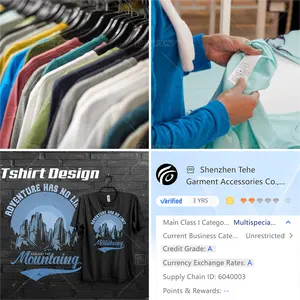 Tshirt Kustom Pabrik Merek Anda Sendiri Dtg Kaus Katun 100% Kustom Kaus Potong dan Jahit Label Pribadi Uniseks