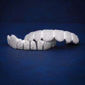 Elegantes Grillz de Plata de Ley 925 con Diamantes de Moissanita para Hombres y Mujeres, Joyería de Lujo para Dientes con Apariencia de Moda Iced Out - Product Image 4
