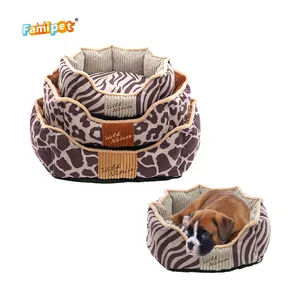 Famipet Manufacturer Custom New Design Breathable Comfy Soft Washable Pet Cat Dog Bed With Non-Slip Bottom