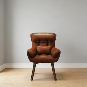 Sillón individual americano vintage de lujo, cómodo para sentarse por largos períodos, para sala de estar o estudio. - Product Image 2