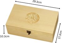 Boîte de rangement en bois à 40 compartiments avec serrure vintage pour supports de pièces de monnaie classées – Idéale pour la collection de pièces de monnaie (vente en gros)