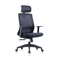 Chaise de bureau ergonomique en maille, chaise de bureau de direction à dossier haut, chaise de bureau confortable et durable pour salle informatique