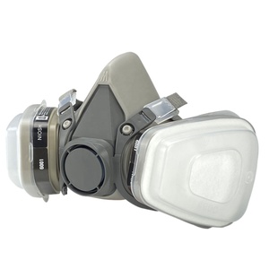 Masker <span class=keywords><strong>Gas</strong></span> pelindung Respirator 7 in 1, penutup setengah wajah 6200 untuk bahan kimia beton poles - Product Image 2
