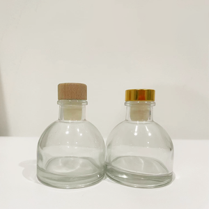 Clair 50ml 100ml 150ml 200ml <span class=keywords><strong>Vide</strong></span> Verre Clair Liqueur Bouteille Fruits <span class=keywords><strong>Vin</strong></span> Bouteilles En Verre Avec <span class=keywords><strong>Bouchon</strong></span> En Liège En Bois pour Saleer - Product Image 3