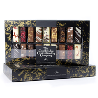 Boîtes à chocolat personnalisées de luxe vides avec fenêtre transparente, auto-assemblantes, recyclables, gaufrage, laminage mat, revêtement UV
