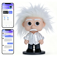 Robot compagnon intelligent et écologique avec chatbot IA et fonction parlante multilingue - Figurine éducative IA scientifique Einstein