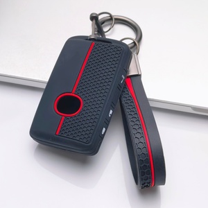 Housse de clé en silicone compatible avec Mazda 3 6 CX3 CX5 CX9 MX5 Miata, clé intelligente à 3 boutons (verrouillage, déverrouillage et fonction panique) - Product Image 5