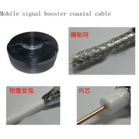 Cable Coaxial de 15M 50-5, Conector N Macho a N Macho, para Amplificador de Señal, Repetidor, Antena Yagi, Log, Omnidireccional, de Techo, Divisor de Potencia