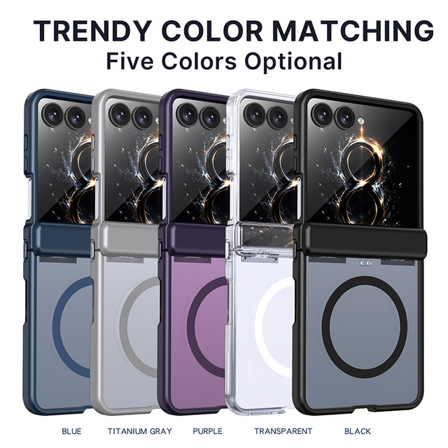 Foldable Screen TPU Phone Case with Shockproof Case for Samsung Z Flip 8 7 Retractable Hinge Cover Shockproof Full Protection