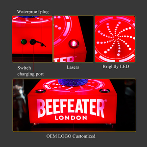 Nhà Máy VIP khách hàng dịch vụ chai hiển thị nhà máy Giá hộp đêm chai glorifier LED chai Presenter Kệ rượu hiển thị - Product Image 6