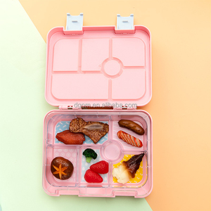 Aohea กล่องอาหารกลางวัน Tritan ไม่มีสาร BPA 6ช่อง, กล่องอาหารกลางวันสำหรับเด็กที่เก็บอาหารกลางวันด้านหลังโรงเรียนชุดกล่องเบนโตะสำหรับไปโรงเรียน - Product Image 3