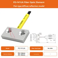 AKUSENSE Micro-guide de faisceau à réflexion diffuse ultra-mince sonde de capteur à fibre optique commutateur photoélectrique série FU-57TZ 0.1 fixe