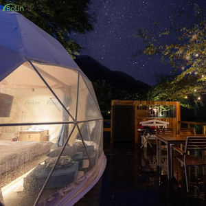 Carpa Domo Geodésica de PVC Impermeable con Doble Puerta, Perfecta para Campamentos, Playa, Jardín, Fiestas y Glamping Comercial - Product Image 2