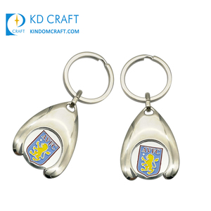 Porte-clés avec pièces <span class=keywords><strong>de</strong></span> monnaie, en métal émail <span class=keywords><strong>personnalisé</strong></span> blanc, panier <span class=keywords><strong>de</strong></span> supermarché, bon marché, différentes tailles, 100 pièces - Product Image 5