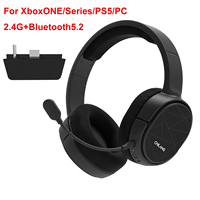 Cetakan Pribadi V10W OEM 2.4Ghz Bt Headphone Headset Gaming Nirkabel untuk PS5, XBOX, PC