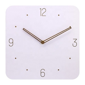 Design semplice breve rotondo silenzioso legno <span class=keywords><strong>bianco</strong></span> MDF sublimazione <span class=keywords><strong>orologio</strong></span> <span class=keywords><strong>da</strong></span> <span class=keywords><strong>parete</strong></span> - Product Image 3