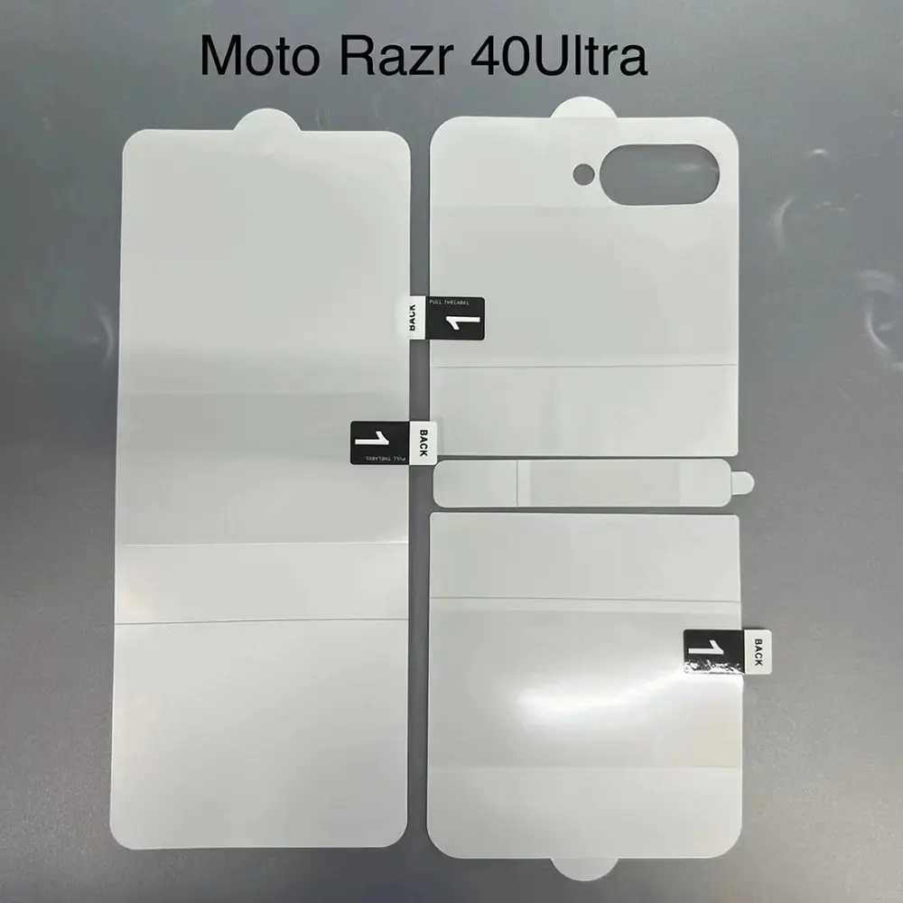 Hidrogel Film Screen Protector para Motorola Razr 40 Ultra Transparente Soft TPU película protetora para Moto razr 5G