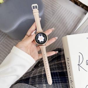 สายนาฬิกาอัจฉริยะสำหรับผู้หญิงหนังแท้41/46มม. สายนาฬิกาอัจฉริยะแบบคลาสสิกบางเฉียบสไตล์หรูสำหรับ <span class=keywords><strong>Huawei</strong></span> <span class=keywords><strong>GT</strong></span> 4 - Product Image 1