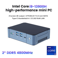 Mini PC Gamer de 13e génération i9 13900H i7 13700H Thunderbolt 4 2 * DDR5 2 * PCIE4.0 Mini PC de jeu Ordinateurs de bureau 2*2.5G LAN Mini ordinateur WiFi6