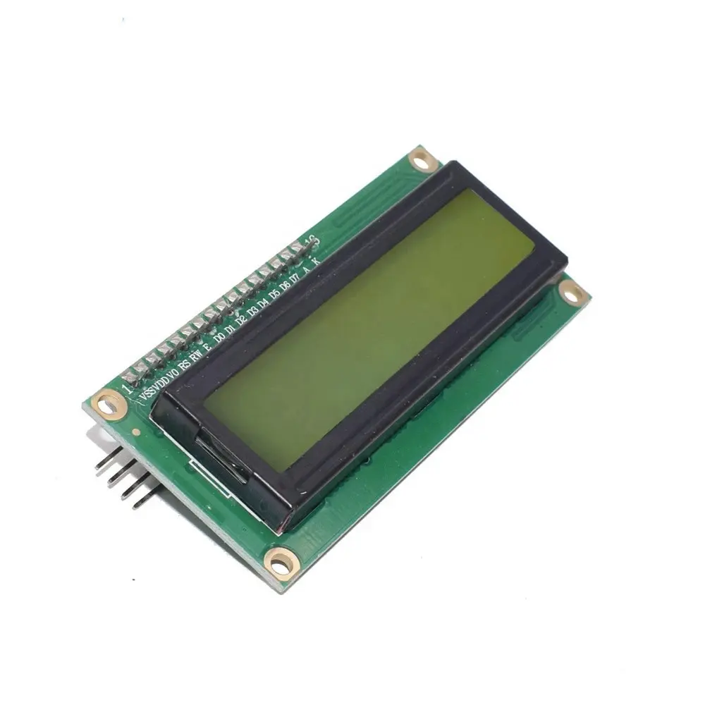 Hot sales LCD1602 1602 LCD Module Blue / Yellow Green Screen 16x2 Character LCD Display PCF8574T PCF8574 IIC I2C Interface 5V