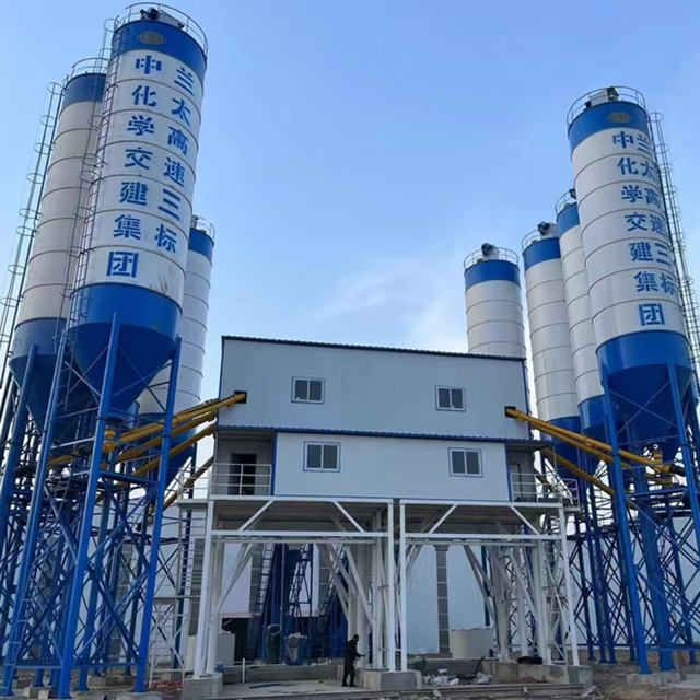 Small Mobile Concrete Batching Plant 75m3 HZS75VY Portable Concrete Plant for Sale