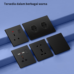 Prise murale dissimulée grise IP55 10A, interrupteur 1 voie 1 gang, prise électrique résidentielle UK US AU - Product Image 6