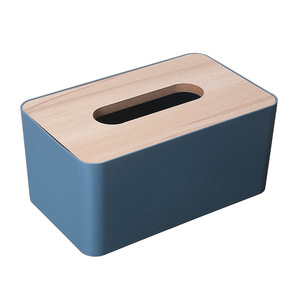 Vente chaude simple couverture en bois boîte à mouchoirs ménage salon toilette boîte de rangement bureau <span class=keywords><strong>papier</strong></span> tiroir boîte - Product Image 5