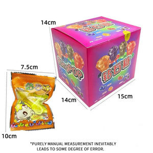 טבעת פירות בצורת יהלום הסיטונאי טבעת פרי פופ סוכריות חאלל סוכריות צעצוע חלאל עם פירות אריזה לילדים - Product Image 4