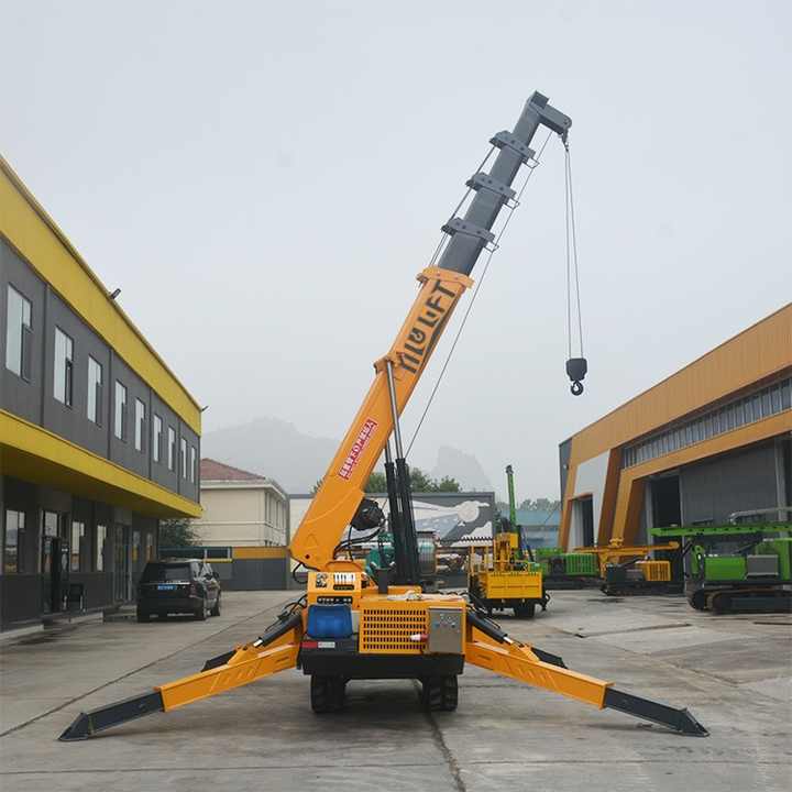14T Hydraulic Mini Spider Crane Electric Cherry Picker for Construction ...