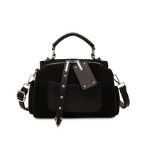 Sac Boston portable simple de style coréen pour femme, nouvelle collection automne 2025, sac à bandoulière rétro de luxe discret et élégant
