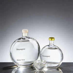 Offre Spéciale en gros de style <span class=keywords><strong>turc</strong></span> 250ml 500ml bouteille de whisky transparente ronde mince bouteille de champagne avec bouchon - Product Image 4