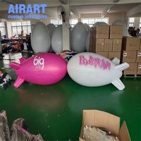 Dirigeable gonflable de haute technologie, dirigeable gonflable en PVC personnalisé, jouet ballon dirigeable gonflable