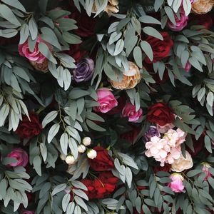 แผงตกแต่งผนังลายดอกไม้สีส้มเทอร์ราคอตต้าผสมผสานสีเขียวสไตล์ป่าไม้ สำหรับงานแต่งงานในฤดูใบไม้ร่วง ตกแต่งงานปาร์ตี้กลางแจ้ง - Product Image 6