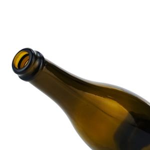 750ml Botellas vacías de Borgoña Botella de vino ligera Verde oscuro 750ml Botella de champán/copa de vino con corcho - Product Image 4