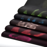 Cuero Sintético PU con Efectos Visuales Dinámicos de Cambio de Color Activados por Calor, para Decoración de Prendas, Exportaciones de Moda